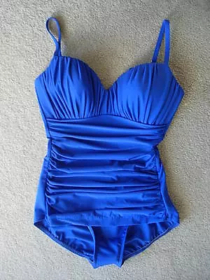 Sexy $170 MIRACLESUIT Rialto Blue/Periwinkle Slimming Shaper Swimsuit- 10 -NEW • $109.99