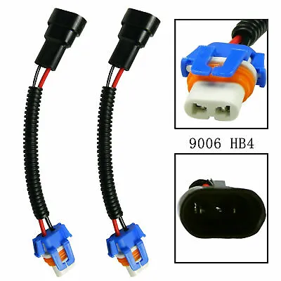 2pcs 9006 HB4 Extension Wiring Harness Sockets Cord For Headlights Fog Lamps • $6.97