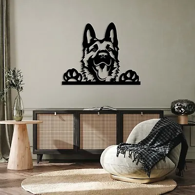 Wall Art Home Decor Metal Acrylic 3D Silhouette Poster USA German Shepherd • $87.99