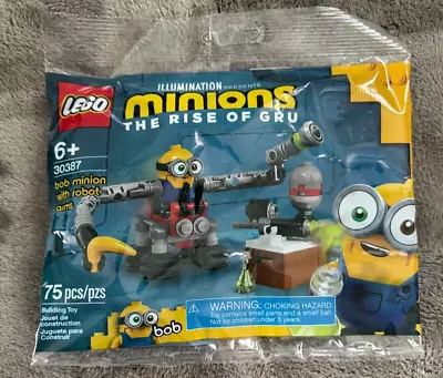 LEGO Minions (30387): Bob Minion With Robot Arms Polybag - New/Sealed/Retired • $7.99