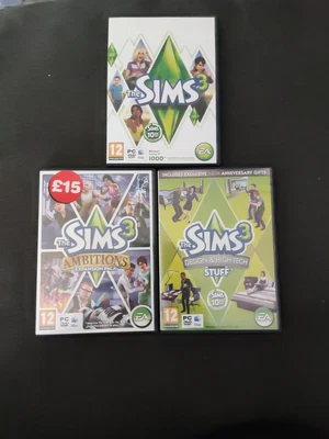 £13.99 • Buy The Sims 3 PC & 2 Expansion Packs - Ambitions - Design & High-Tech