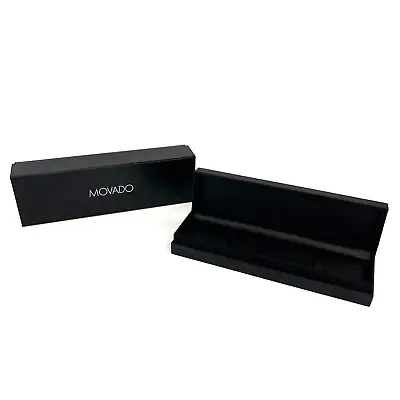 Movado Watch Gift Box Black With Flip Open Presentation Storage Case Empty • $22.95