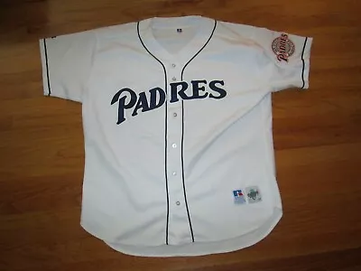 AUTHENTIC Russell Athletic Vtg 1990s Y2k San Diego Padres Blank Jersey Sz 52 USA • $149.99