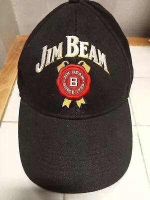 Jim Beam Hat Cap  Black Brand New Bourbon Logo Embroidery Authentic  • $16.90