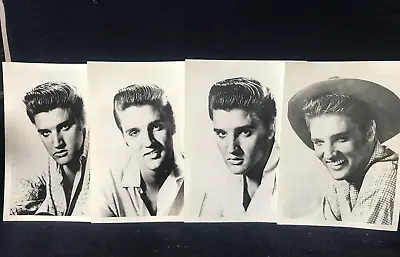 Set Of 4 Rare Elvis Presley 5X7 B/W  PROMO  Prints From 1956 Photo Shoot • $24.99