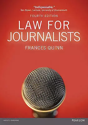 Quinn Frances : Law For Journalists Highly Rated EBay Seller Great Prices • £3.13