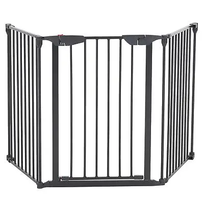 Fireplace Fence Metal Fire Gate Baby Pet Safety Fence Hearth Gate White / Black • $32.79