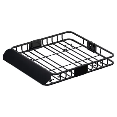 Giantz Universal Car Roof Rack Basket Luggage Vehicle Cargo Carrier 111cm Black • $143.87