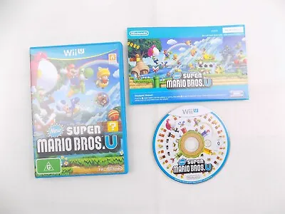 Mint Disc Nintendo Wii U New Super Mario Bros. U - Inc Manual Free Postage • $17.94