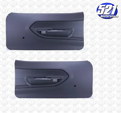 $549.95 • Buy Front Door Interior Panels Fits 70-74 Barracuda Best Grain Pattern Black Mopar