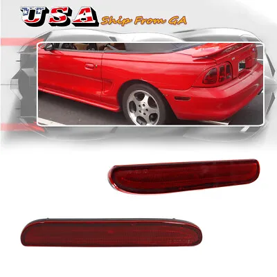 OE-Spec Red Rear Fender Side Marker Reflectors For 94-98 Ford Mustang GT Cobra • $16.99