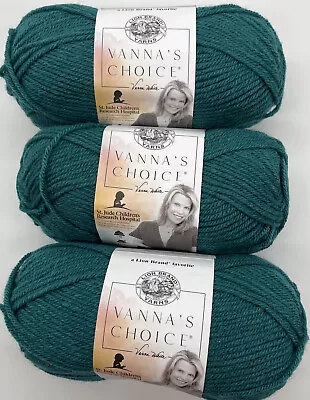 Lion Brand Vanna's Choice  Peacock  3 Skeins #370 • $20.99