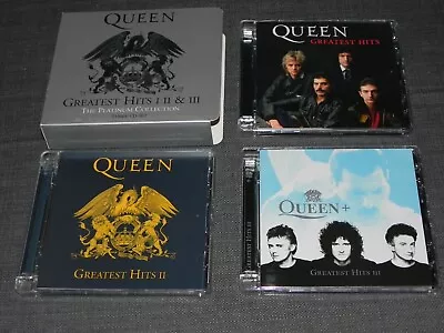 QUEEN Greatest Hits I II & III: The Platinum Collection CD Box 2011 Remastered • £19.99