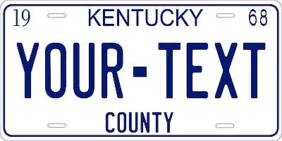 Kentucky 1968 License Plate Personalized Custom Car Auto Bike Motorcycle Moped • $15.10