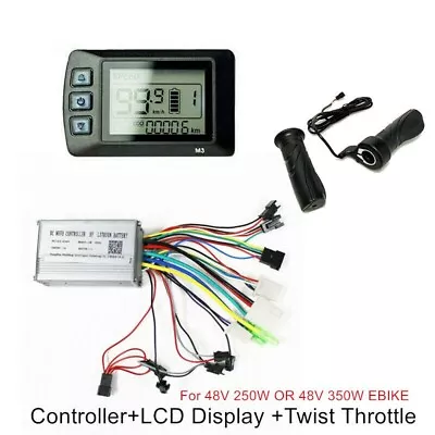 48V 250W 350W Ebike Electric Bike LCD Panel Display Speed + Controller+Throttle • $89.96