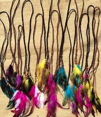 £5 • Buy Lucky Packet Feather Hair Headband. Festival Boho Summer Children Women Hippie