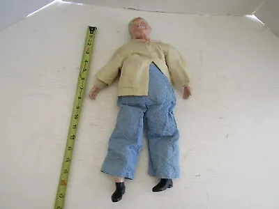 Vintage Doll Maggie Head Old Man Grandpa Papa 17 Inch Figure Porcelain Head • $39.87