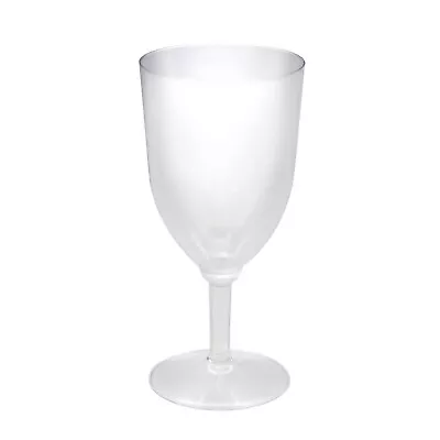 Party Essentials Hard Plastic One Piece 8-Ounce Wine Glasses • $15.70