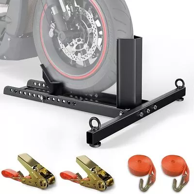 Adjustable Motorcycle Wheel Chock Stand1800lbs Capacity Heavy-Duty Motorcycle • $75.99