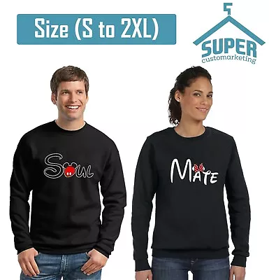 Couple Matching Love CREWNECK SWEATSHIRT Love Soul Mate Couple Love Tees • $59.99