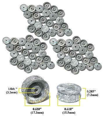 36pr Vintage TRADESHIP 1/24 1/32 Slot Car ALUMINUM WHEELS 5/40 Thread 15x7 AGED! • $44.99