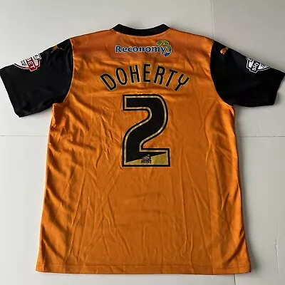 Match Worn Doherty Wolverhampton Wanderers 2014/15 Home Shirt Medium Mens Puma • £150