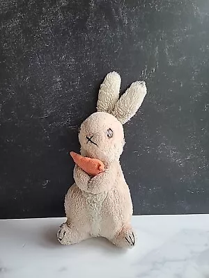 Vintage Scary Bunny Stuffed Animal WELL LOVED • $12.48