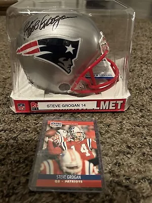 Steve Grogan Autographed Patriots Mini Helmet  P.s.a. Authenticated • $40