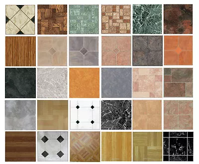 Vinyl Floor Tiles 20 Pack Flooring LOOKS LIKE REAL WOOD Parquet Peel Stick Plank • $36.75