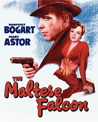 THE MALTESE FALCON Movie Promo POSTER G Humphrey Bogart Mary Astor Peter Lorre • $9.98