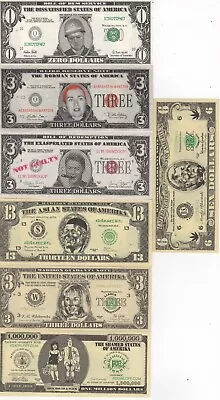 7 Novelty Notes President Bill Clinton Hillary Clinton Plus Monica Lewinsky WOW! • $32.39