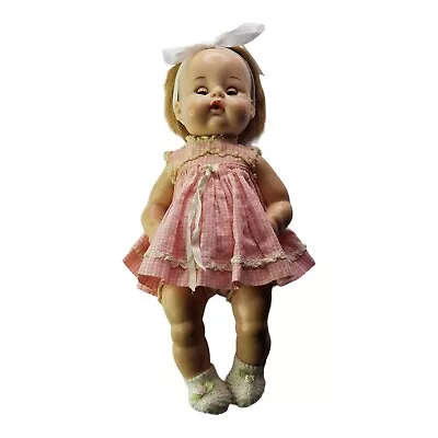 Vintage 1965 Madame Alexander 13  Sweet Tears Doll “Drink & Wet” Sleepy Eyes • $32.97