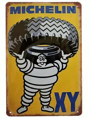 Michelin Man Vintage Novelty Metal Sign 12 X 8 Wall Art • $7.95