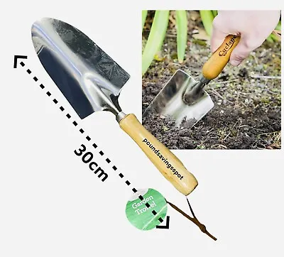 Garden Hand Trowel - Gardening Garden Allotment Tools Weeding Stainless Steel • £5.99