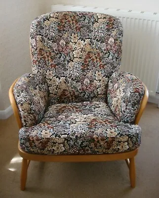 £275 • Buy Ercol Windsor Jubilee Theme Easy Chair/ Armchair (all Original) Collection Only
