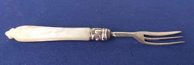 £18 • Buy VR Antique Mother-Of-Pearl / Silver Cake Fork, Sheffield 1854 Martin, Hall & Co