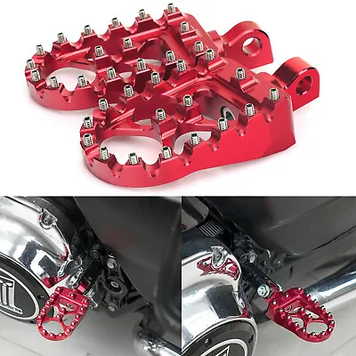 Front Or Rear MX Footpegs For Harley Chopper Dyna Sportster Fatboy V-Rod Touring • $25.88