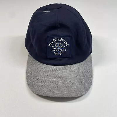 Royal Caribbean Yacht Club Hat Cap Men’s Navy Blue Gray Strapback • $12.32