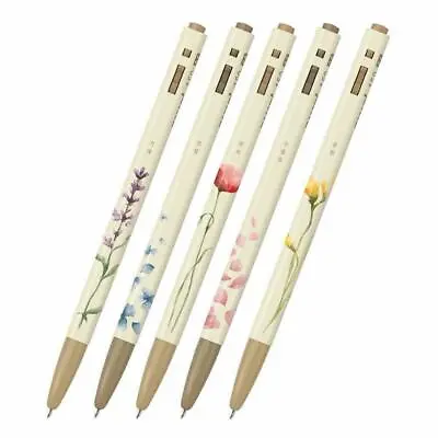 Monami Ballpoint Pen Gift Set Of 5 (0.5mm) - Black / 153 Flower Edition • $11.77