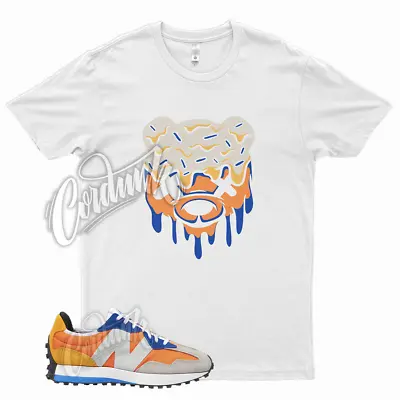 White DRIPPY T Shirt For  Balance 327 Rbal Tan Orange Blue NB • $26.99