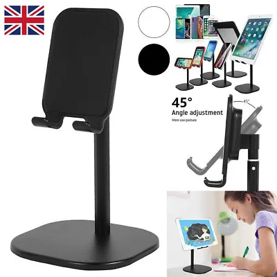 Universal Tablet Stand Mobile Phone Holder Desk Mount For Samsung IPhone IPad • £5.99