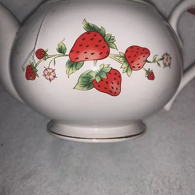 Vintage Teleflora Strawberry Teapot • $15