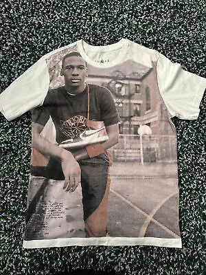 Jordan Air Michael Jordan White T-Shirt Catalog Photo Mens Size Medium • £12