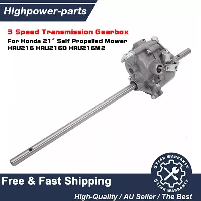 3 Speed Transmission Gearbox No Cable For Honda HRU216 Self Propelled Lawn Mower • $142.03
