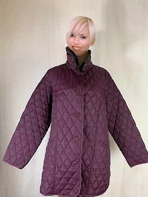 $25 • Buy Jockey Person To Person Light Woman’s Jacket With Faux Fur Collar Button Down XL