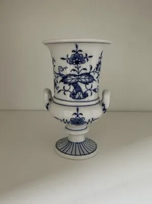 Meissen Hand Painted Urn Amphorenvase Vase - Cobalt Blue Onion • $200