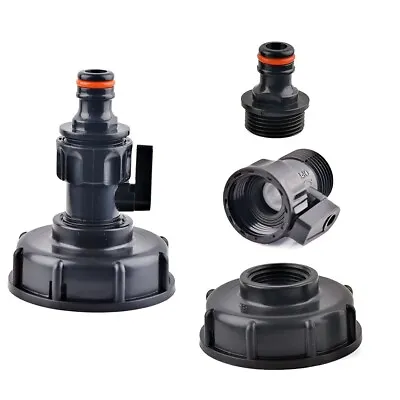 IBC Tank Fittings Set ?C Dispense Valve Connection Drain Nozzle Adapter Valve • £8.23