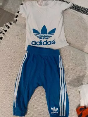 Adidas Joggers And T Shirt 9-12 Months • £4