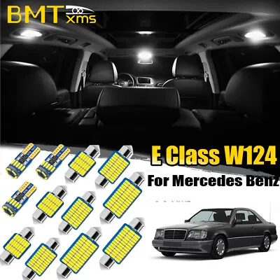 13x White LED Interior Light Kit For Mercedes Benz W124 1985-1995 +License Plate • $13.98