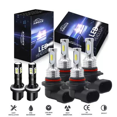 For Chevy Trailblazer 2002-2009 6000K LED Headlight High Low + Fog Light Bulbs • $35.99